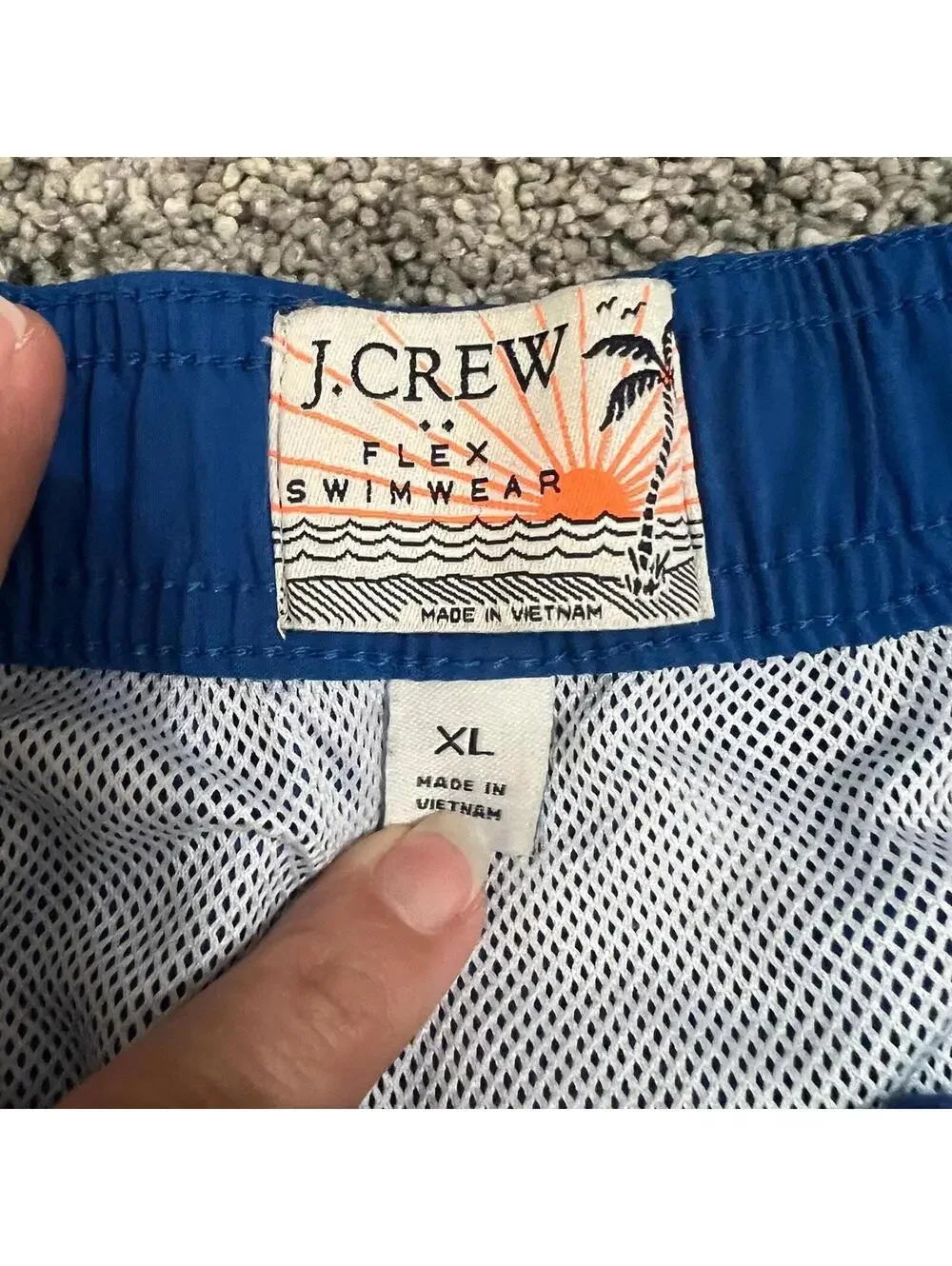 J.Crew Men's Blue Swim Trunks size XL